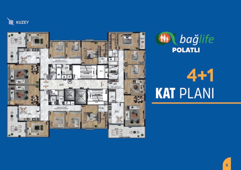 Bağlife Polatlı 4+1 · 4+1 kat planı